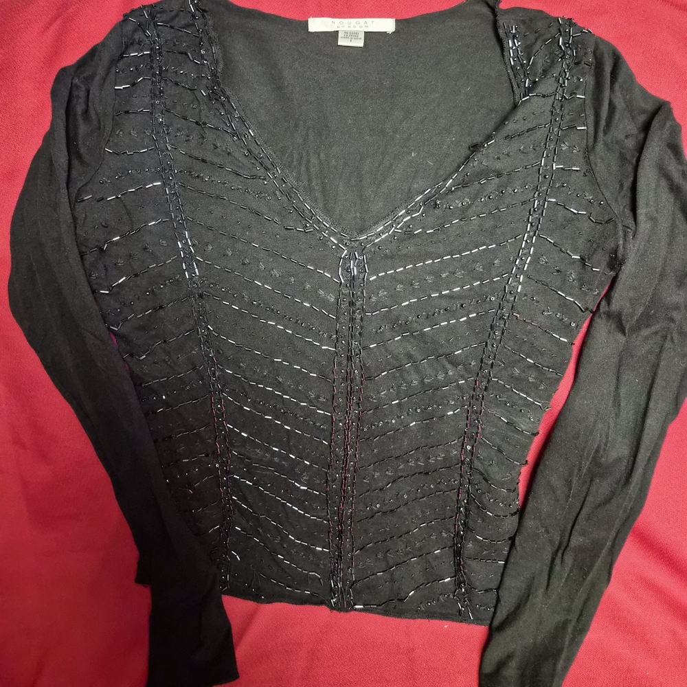 Nougat London Black Long Sleeve Top